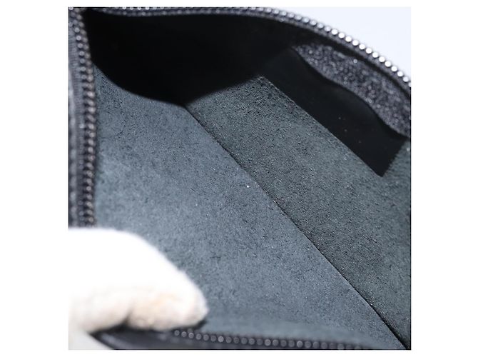 Borsa a mano LOEWE in pelle nera argento autentica 169484 Nero - vista 21