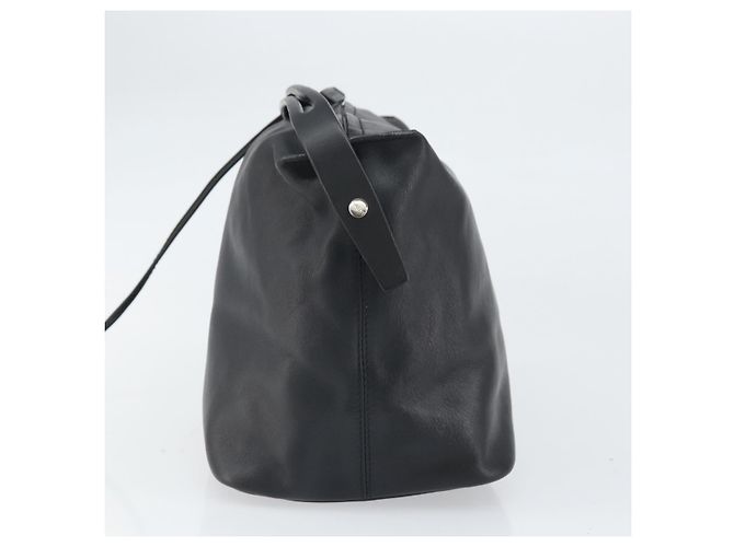 Borsa a mano LOEWE in pelle nera argento autentica 169484 Nero - vista 3