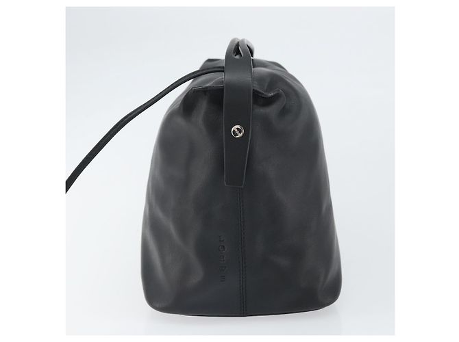 Borsa a mano LOEWE in pelle nera argento autentica 169484 Nero - vista 4