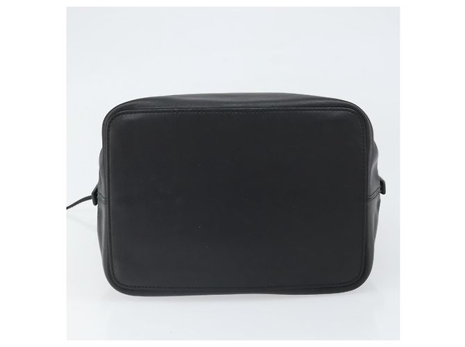 Borsa a mano LOEWE in pelle nera argento autentica 169484 Nero - vista 5
