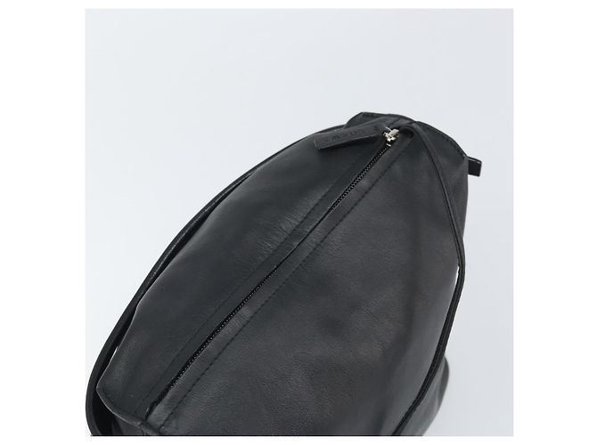 Borsa a mano LOEWE in pelle nera argento autentica 169484 Nero - vista 6