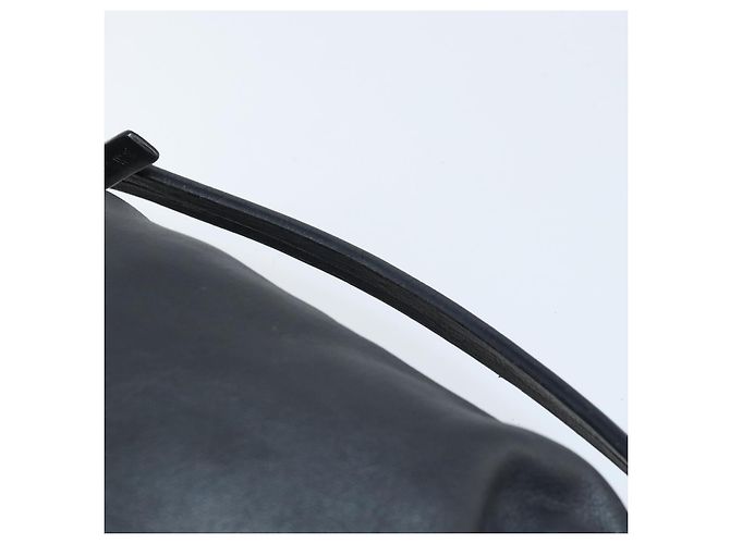 Borsa a mano LOEWE in pelle nera argento autentica 169484 Nero - vista 8