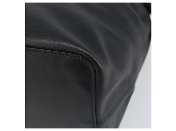 Borsa a mano LOEWE in pelle nera argento autentica 169484 Nero - vista 9