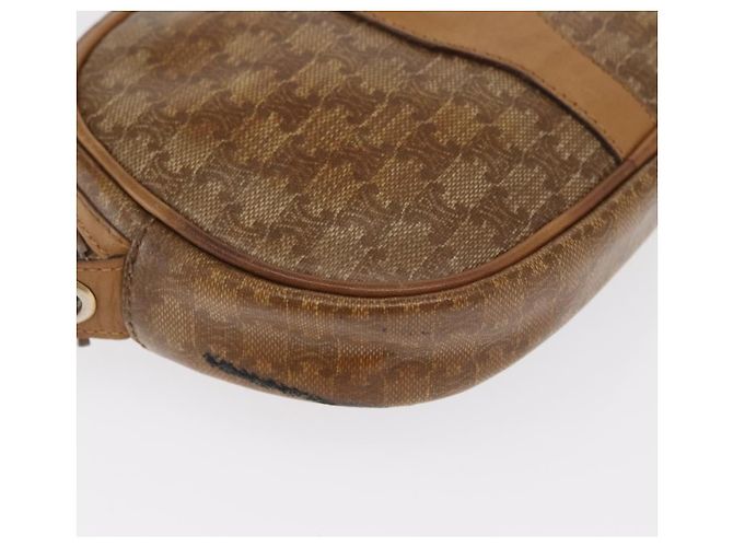 Céline Borsa a Spalla in Tela Macadam CELINE PVC Beige Auth bs33070 - vista 10