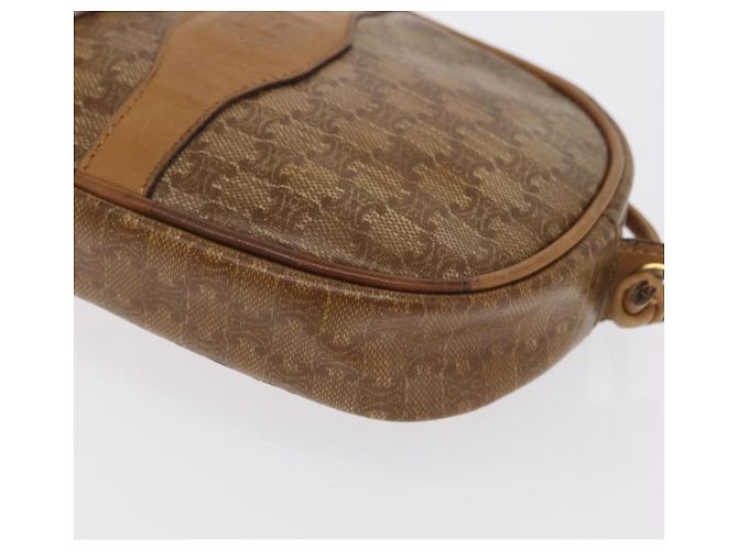 Céline Borsa a Spalla in Tela Macadam CELINE PVC Beige Auth bs33070 - vista 11