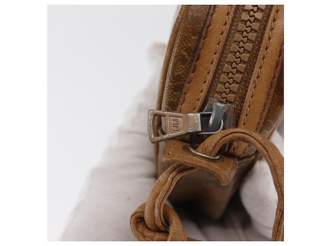 Céline Borsa a Spalla in Tela Macadam CELINE PVC Beige Auth bs33070 - vista 14