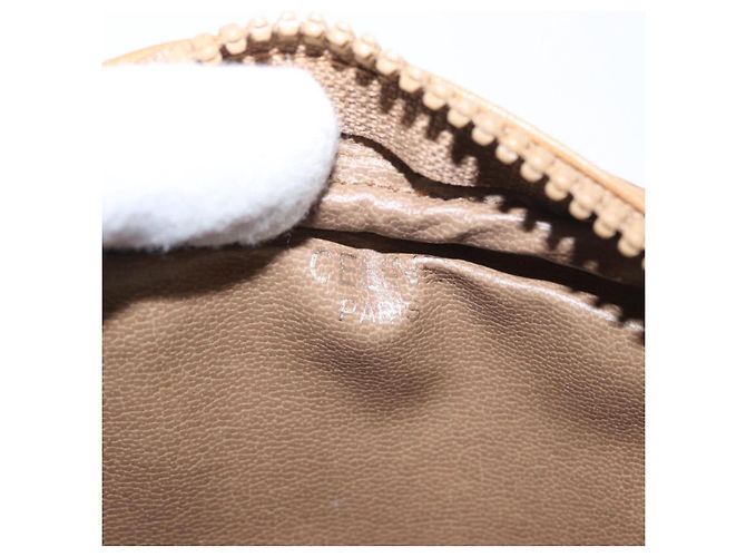 Céline Borsa a Spalla in Tela Macadam CELINE PVC Beige Auth bs33070 - vista 15