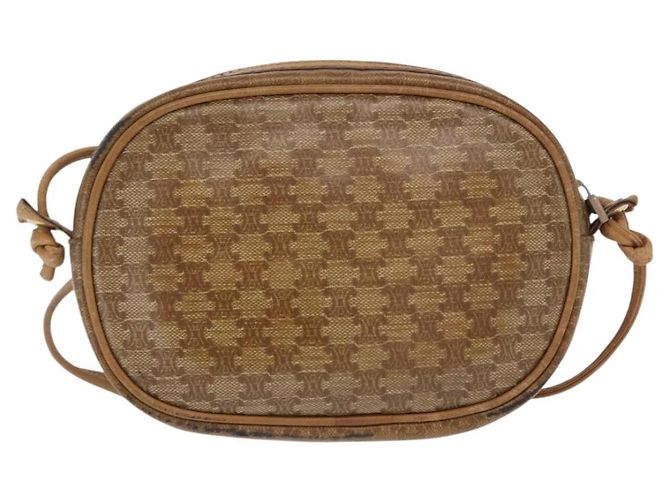 Céline Borsa a Spalla in Tela Macadam CELINE PVC Beige Auth bs33070 - vista 3