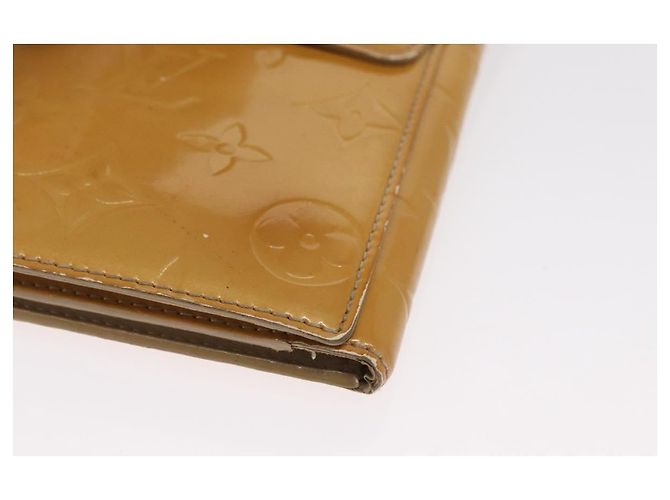 LOUIS VUITTON Cartera Walker Monogram Vernis Beige M91074 LV Auth ep13003 - vista 11
