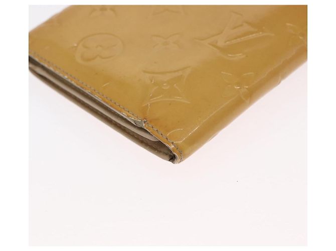 LOUIS VUITTON Cartera Walker Monogram Vernis Beige M91074 LV Auth ep13003 - vista 13