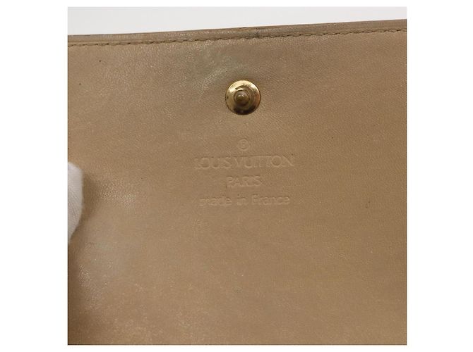 LOUIS VUITTON Cartera Walker Monogram Vernis Beige M91074 LV Auth ep13003 - vista 15