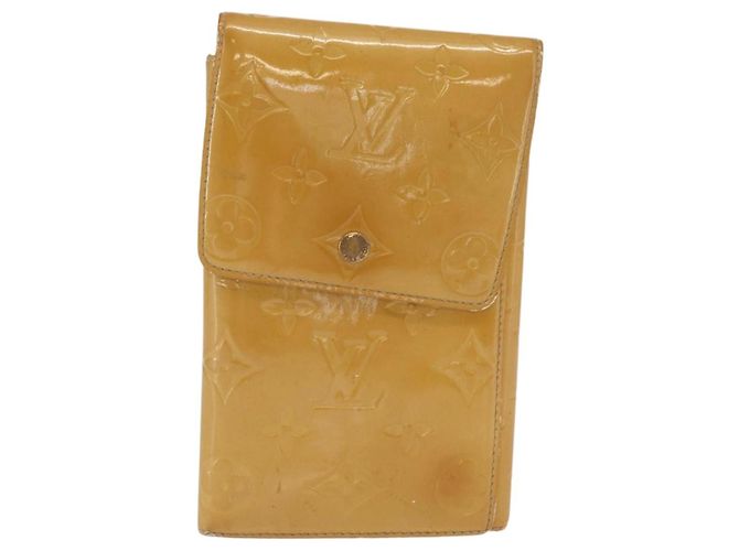 LOUIS VUITTON Cartera Walker Monogram Vernis Beige M91074 LV Auth ep13003 - vista 2