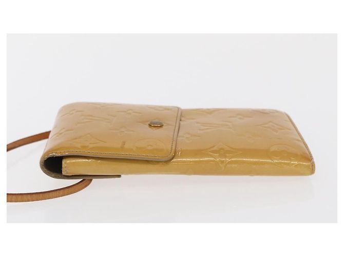 LOUIS VUITTON Cartera Walker Monogram Vernis Beige M91074 LV Auth ep13003 - vista 5