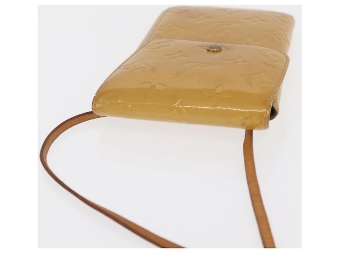 LOUIS VUITTON Cartera Walker Monogram Vernis Beige M91074 LV Auth ep13003 - vista 6
