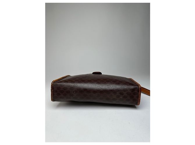 Céline Clutch de couro monograma Triomphe Celine Paris vintage marrom - vista 9