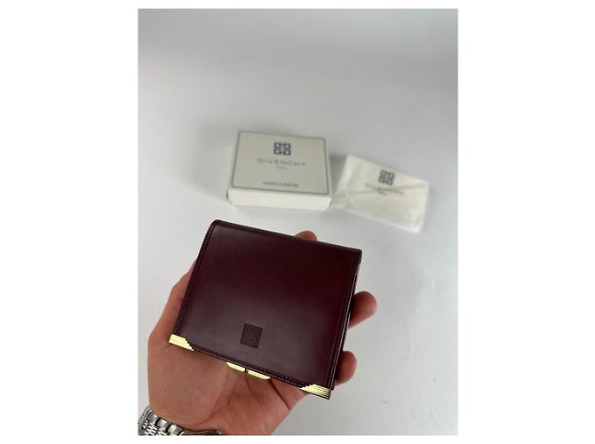 Vintage Givenchy Leather Wallet Purple - view 4