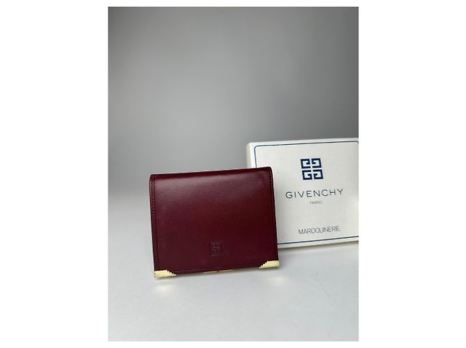 Vintage Givenchy Leather Wallet Purple - view 6