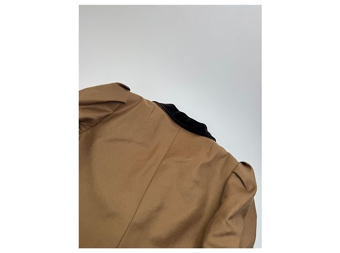 Vintage Givenchy Kurzjacke braun schwarz S/M Kamel - Ansicht 9