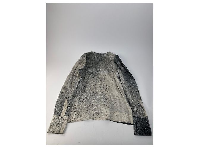 Stella Mc Cartney Camisa de seda Avstract Stella McCartney Gris/Negro/Blanco M - vista 10
