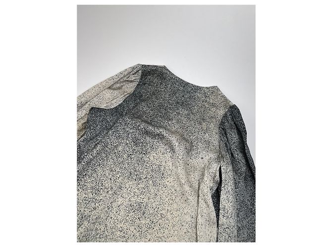 Stella Mc Cartney Camisa de seda Avstract Stella McCartney Gris/Negro/Blanco M - vista 11