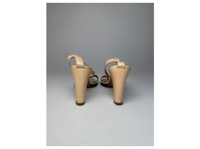 Vintage Gucci Lederpumps mit Pferdebit beige EU35C - Ansicht 8