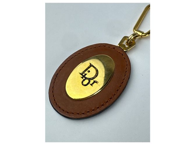 Vintage Dior Keychain Brown Gold - view 3