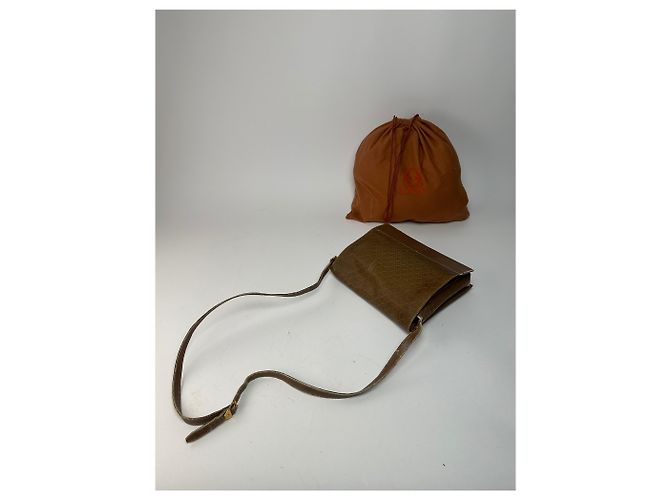 Vintage Loewe Madrid Leder Monogramm Tasche camelbraun - Ansicht 11
