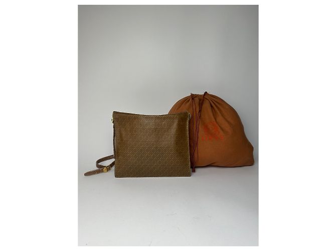 Vintage Loewe Madrid Leder Monogramm Tasche camelbraun - Ansicht 2