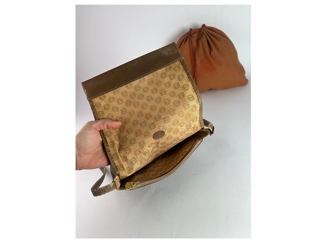 Vintage Loewe Madrid Leder Monogramm Tasche camelbraun - Ansicht 3