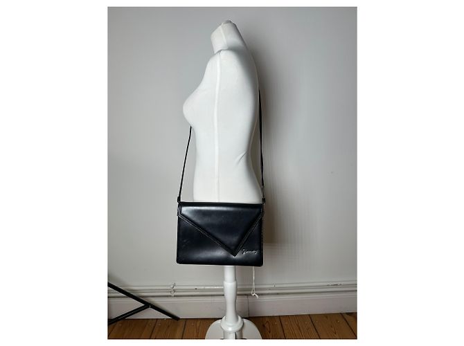 Vintage Givenchy Leder Umhängetasche Schwarz - Ansicht 11