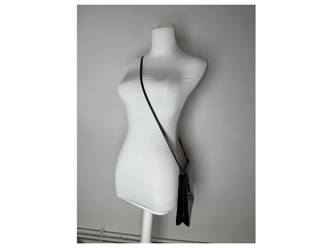 Vintage Givenchy Leder Umhängetasche Schwarz - Ansicht 12