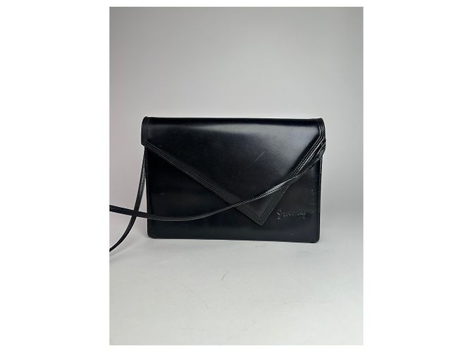 Vintage Givenchy Leder Umhängetasche Schwarz - Ansicht 3