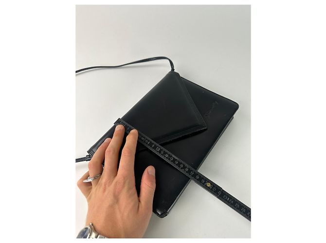Vintage Givenchy Leder Umhängetasche Schwarz - Ansicht 7
