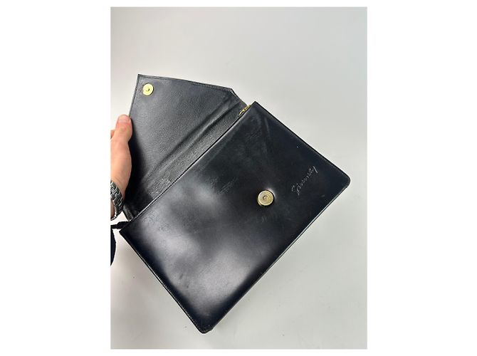 Vintage Givenchy Leder Umhängetasche Schwarz - Ansicht 9