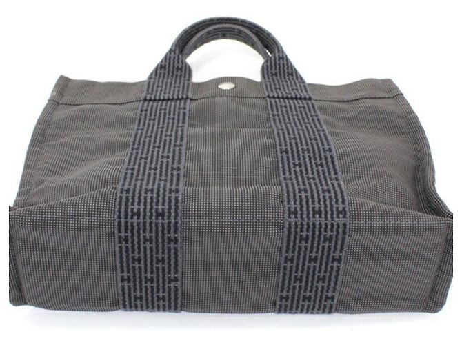 Borsa a mano Hermès Air Line PM grigia Marrone - vista 7