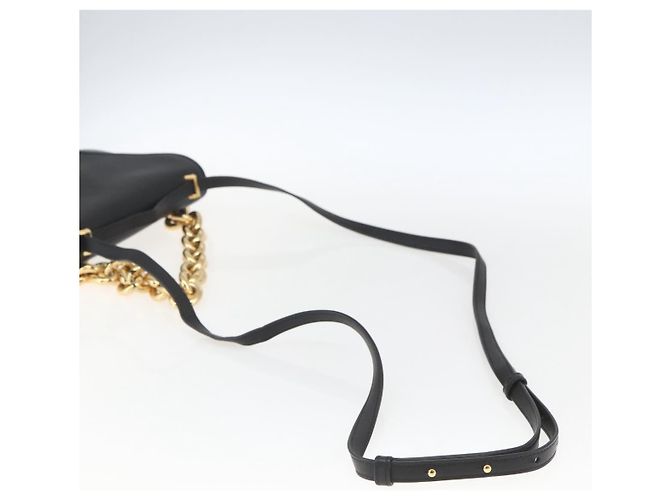 Borsa a Spalla Mount in Pelle Bottega Veneta Piccola Nero - vista 7