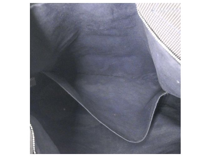 Hermès Her Line Graue Canvas Airline Cabas Tasche Braun - Ansicht 9