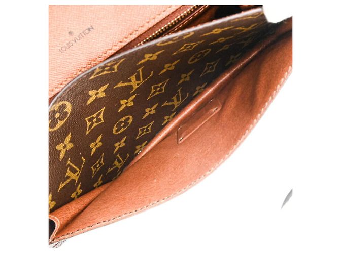 Borsa Louis Vuitton Monceau 26 in Monogramma Marrone - vista 12