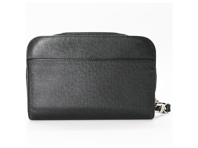 Bolso de mano de cuero Taiga Baikal de Louis Vuitton Negro Gris - vista 2