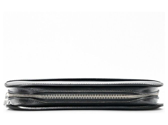 Bolso de mano de cuero Taiga Baikal de Louis Vuitton Negro Gris - vista 5
