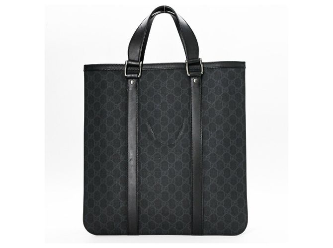 Borsa Tote Gucci GG Supreme Plus Nero - vista 2