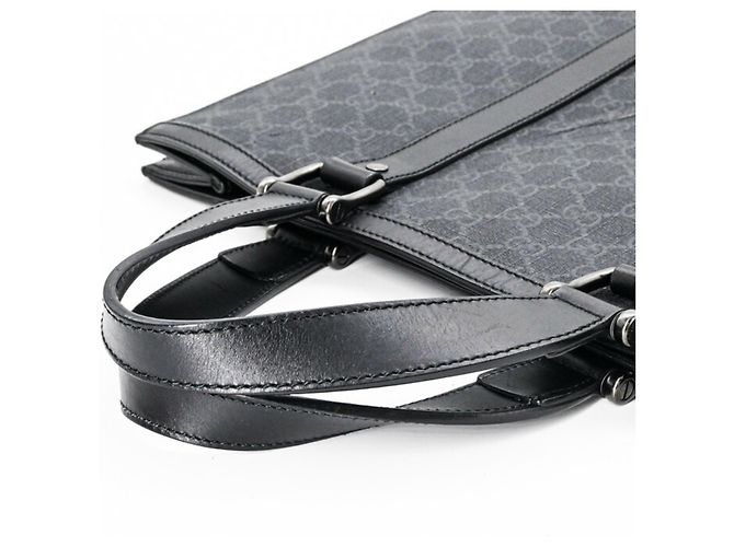 Borsa Tote Gucci GG Supreme Plus Nero - vista 6