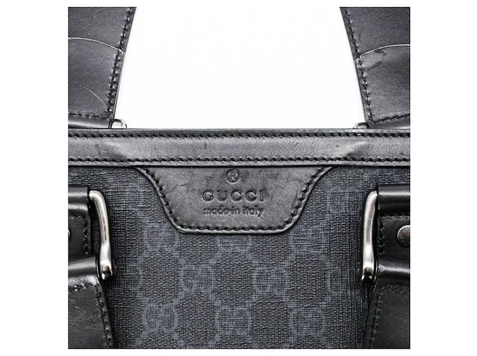 Borsa Tote Gucci GG Supreme Plus Nero - vista 9