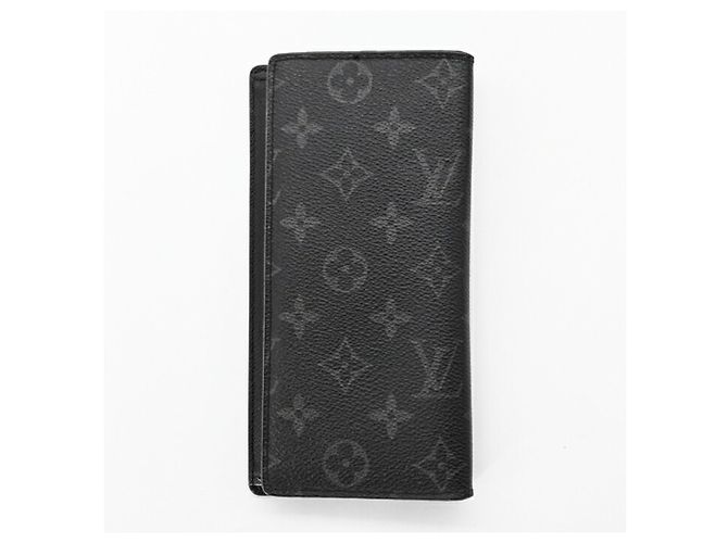 Portafoglio Lungo Brazza Monogram Eclipse Louis Vuitton Nero - vista 2