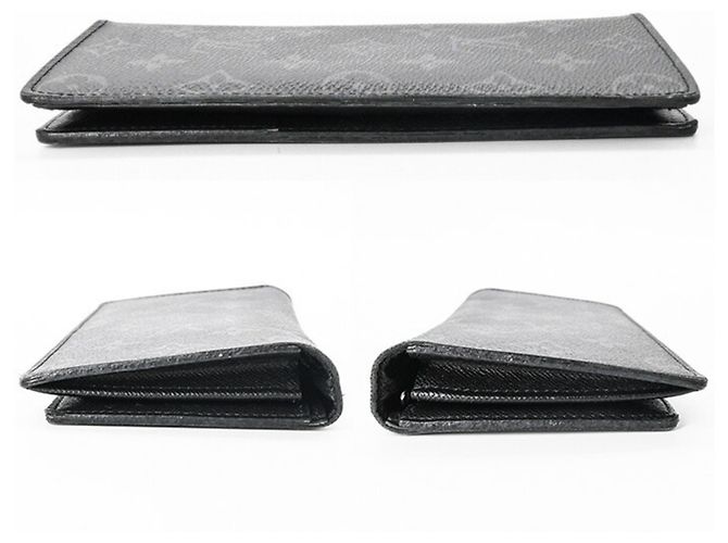 Portafoglio Lungo Brazza Monogram Eclipse Louis Vuitton Nero - vista 3