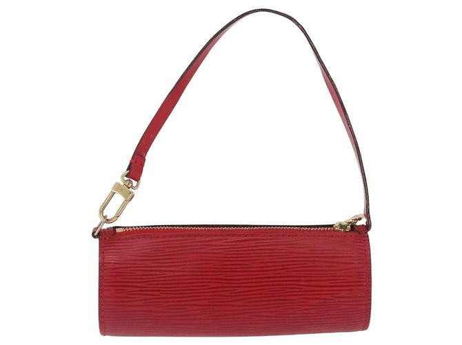 Pochette Soufflot in pelle Epi Louis Vuitton Rosso - vista 2