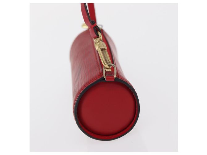 Pochette Soufflot in pelle Epi Louis Vuitton Rosso - vista 3