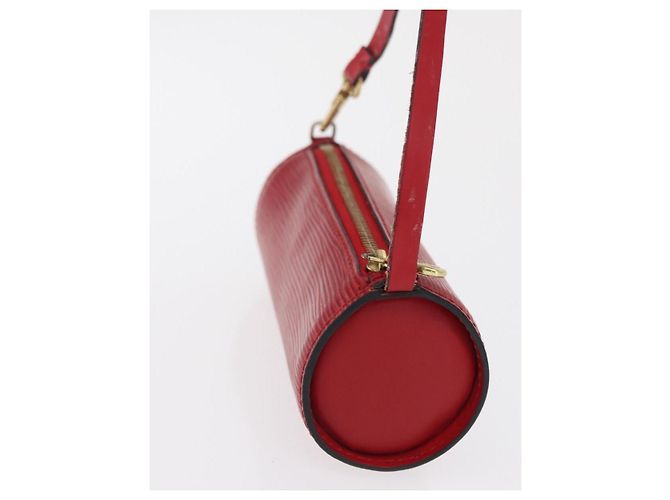 Pochette Soufflot in pelle Epi Louis Vuitton Rosso - vista 4
