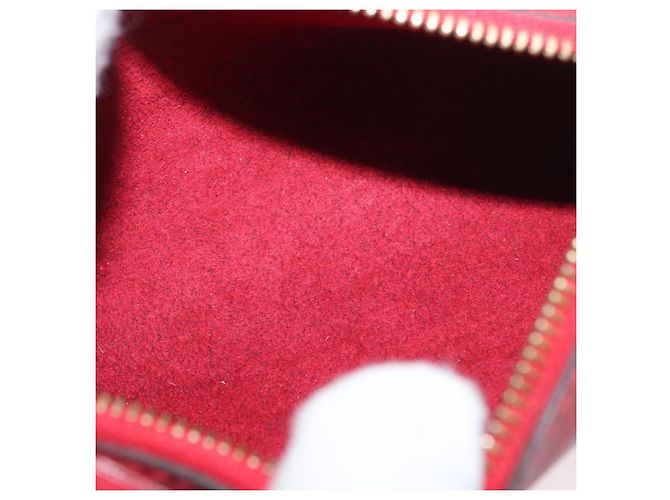 Pochette Soufflot in pelle Epi Louis Vuitton Rosso - vista 5