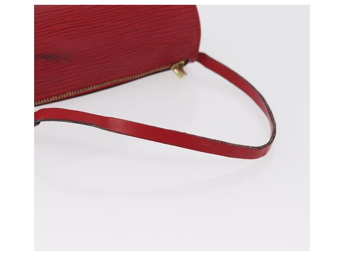Pochette Soufflot in pelle Epi Louis Vuitton Rosso - vista 7